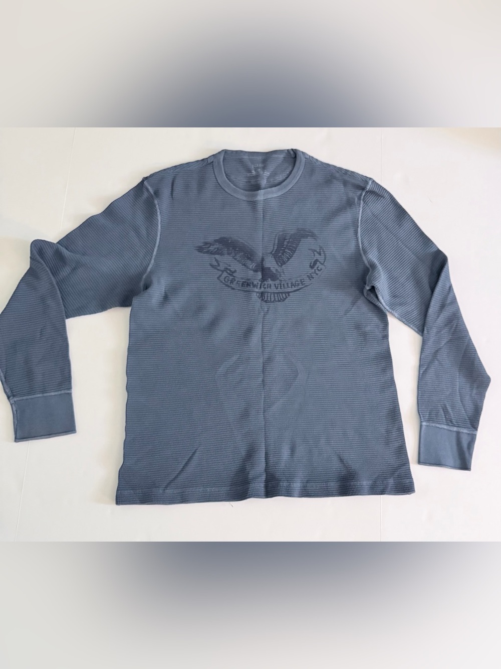 Vintage 2006 J.Crew Greenwich Village NYC Graphic Thermal Shirt Men's Large